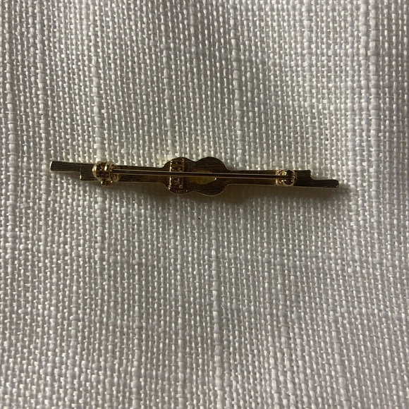 Vintage Sarah Coventry Bar Nautical Knot Brooch Gold Tone - Picture 5 of 5